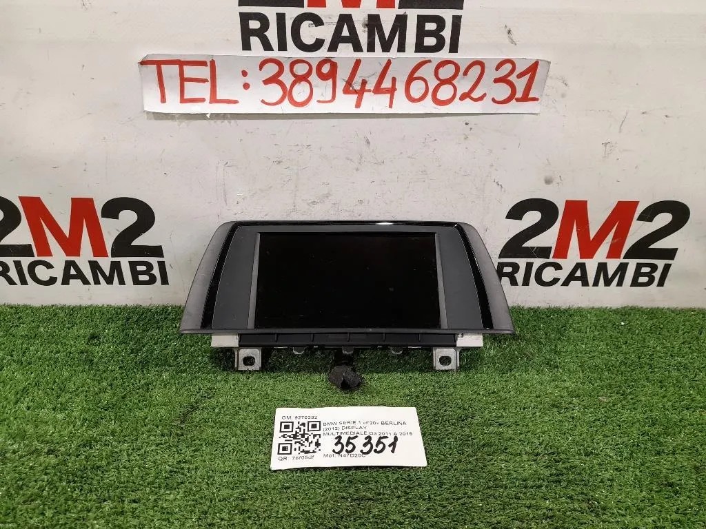 Display Multimediale 65509262752 9270392 Bmw Serie 1 F20 Berlina 2012