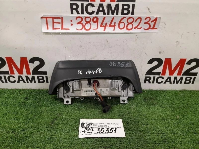 Display Multimediale 65509262752 9270392 Bmw Serie 1 F20 Berlina 2012