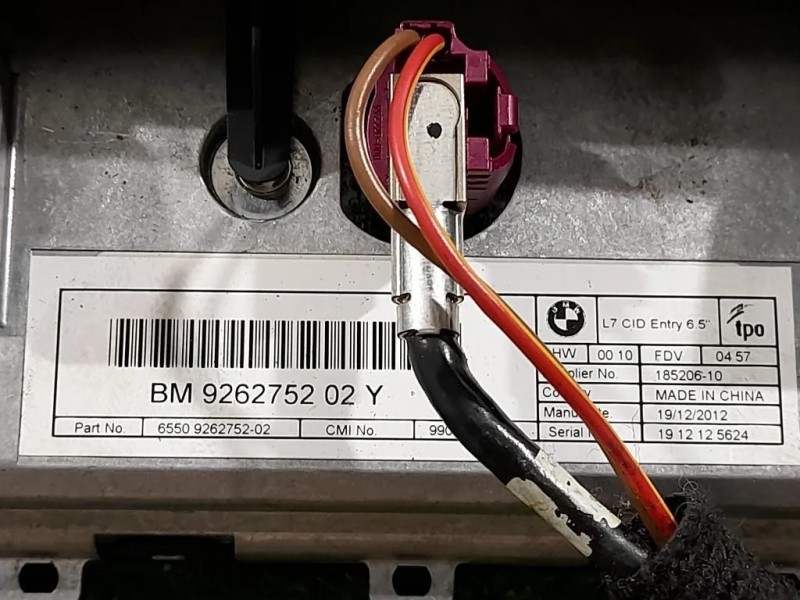 Display Multimediale 65509262752 9270392 Bmw Serie 1 F20 Berlina 2012