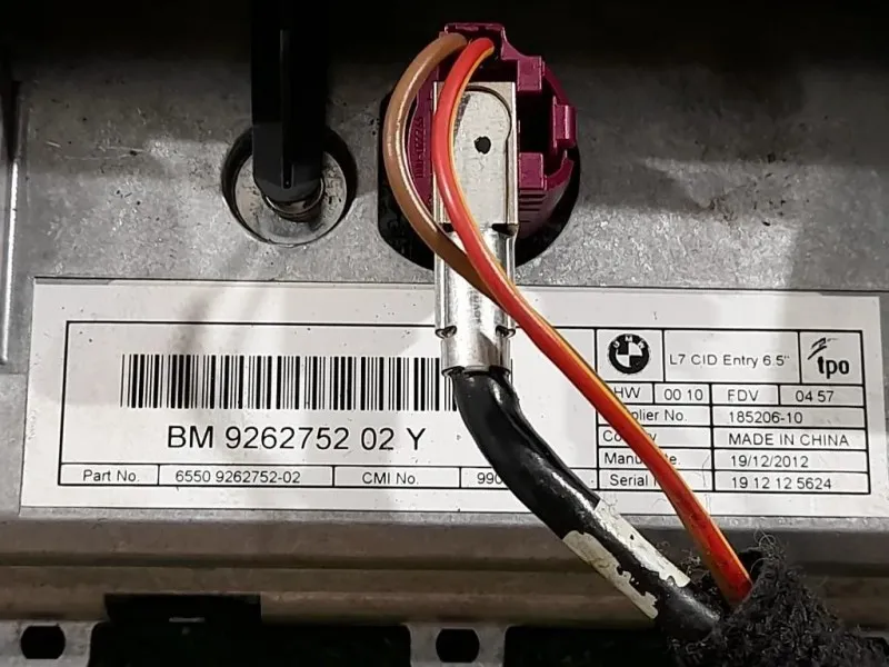 Display Multimediale 65509262752 9270392 Bmw Serie 1 F20 Berlina 2012