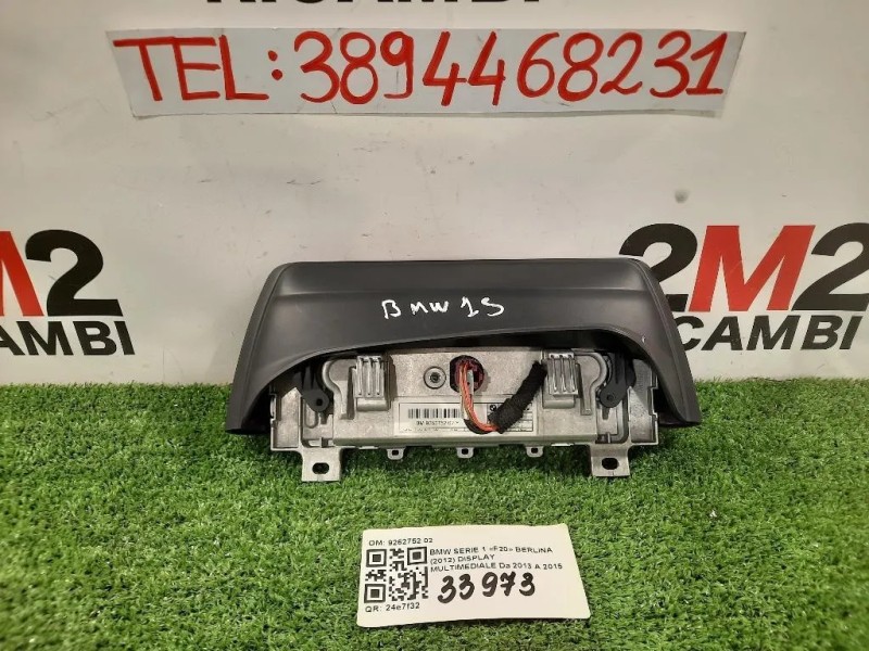 Display Multimediale 9262752 02 Bmw Serie 1 F20 Berlina 2012