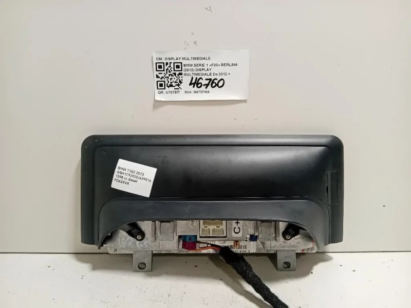 Display Multimediale DISPLAY MULTIMEDIALE Bmw Serie 1 F20 Berlina 2012