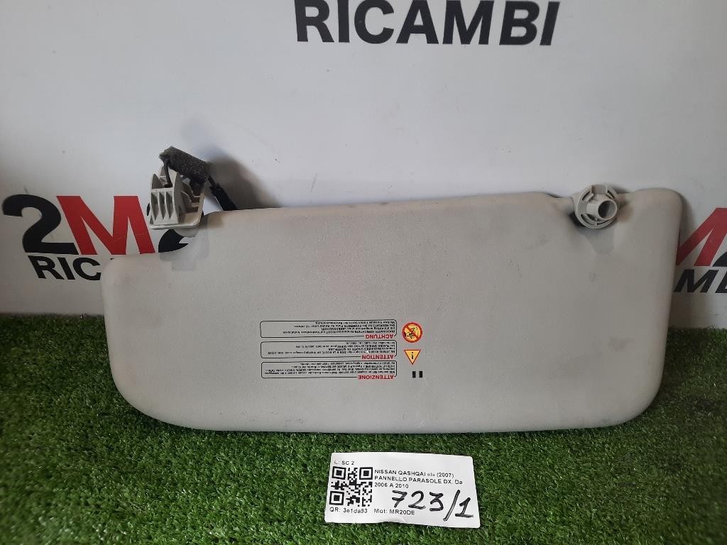 Pannello Parasole DX Nissan Qashqai I 2007