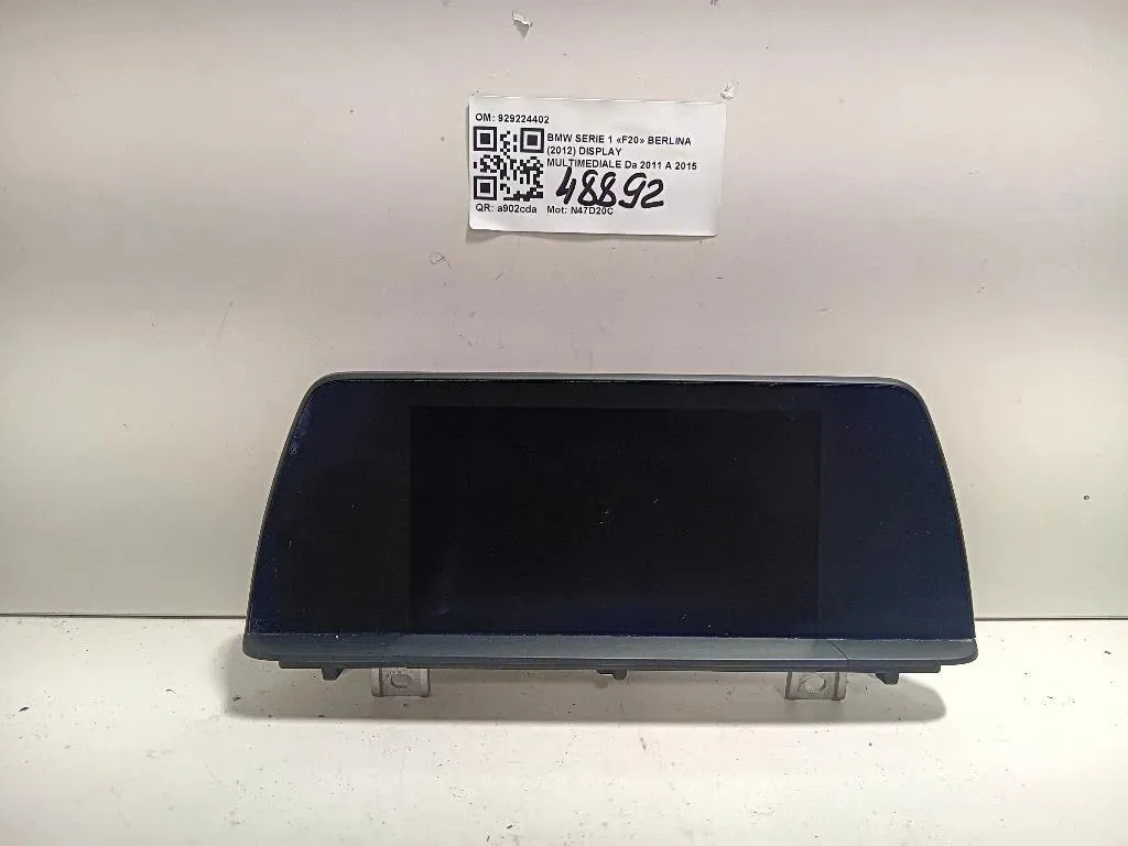 Display Multimediale 929224402 Bmw Serie 1 F20 Berlina 2012