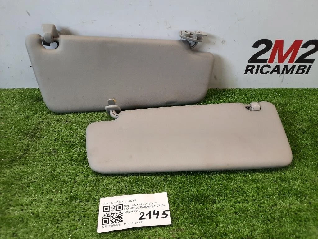 Pannello Parasole DX 13163837 Opel Corsa D 2007