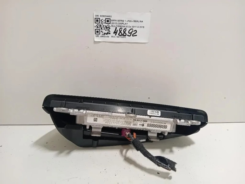 Display Multimediale 929224402 Bmw Serie 1 F20 Berlina 2012
