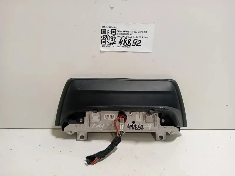 Display Multimediale 929224402 Bmw Serie 1 F20 Berlina 2012