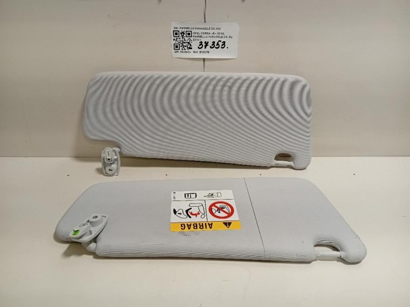 Pannello Parasole DX PANNELLO PARASOLE DX+SX Opel Corsa E 2014