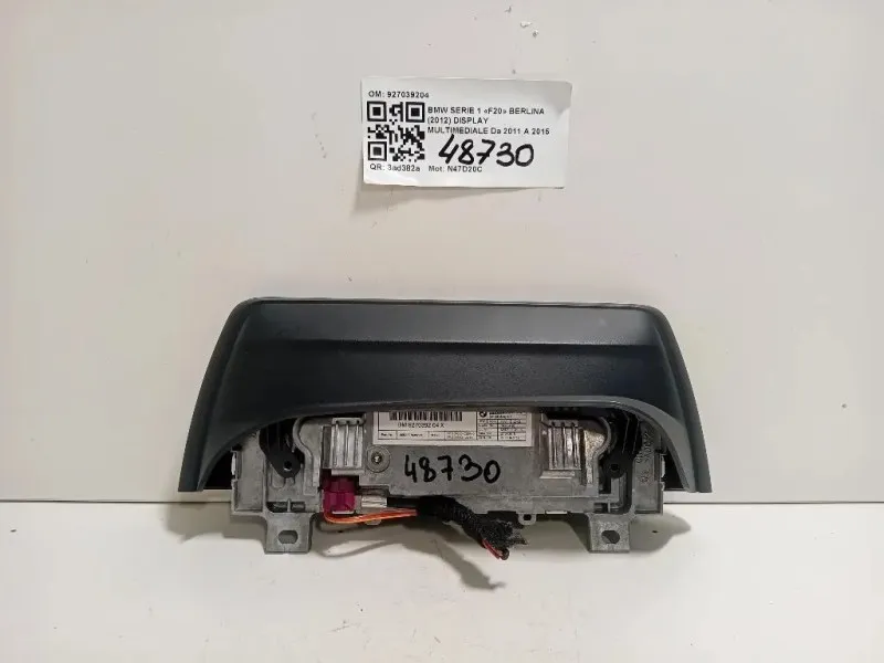 Display Multimediale 927039204 Bmw Serie 1 F20 Berlina 2012