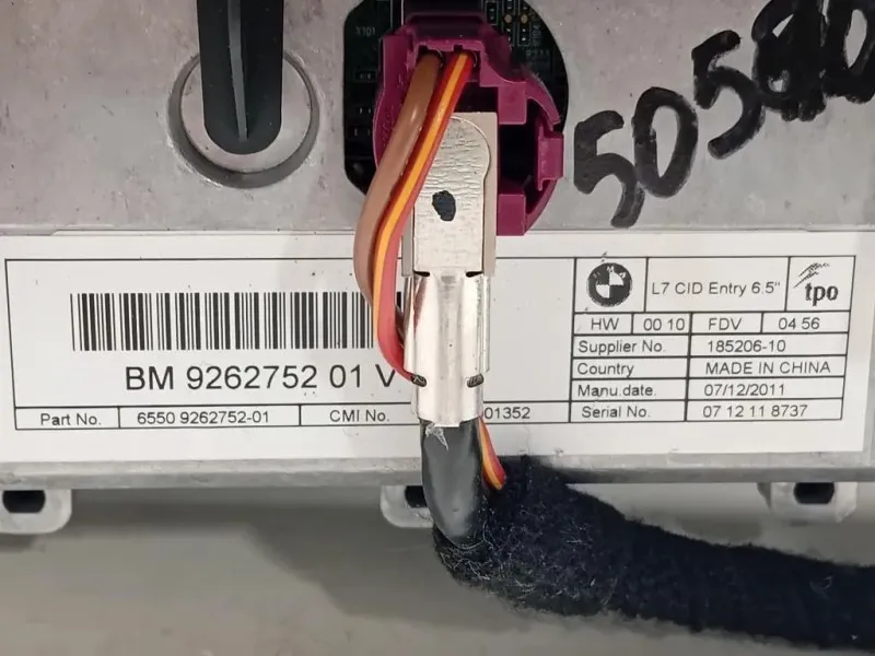 Display Multimediale 9262752 Bmw Serie 1 F20 Berlina 2012