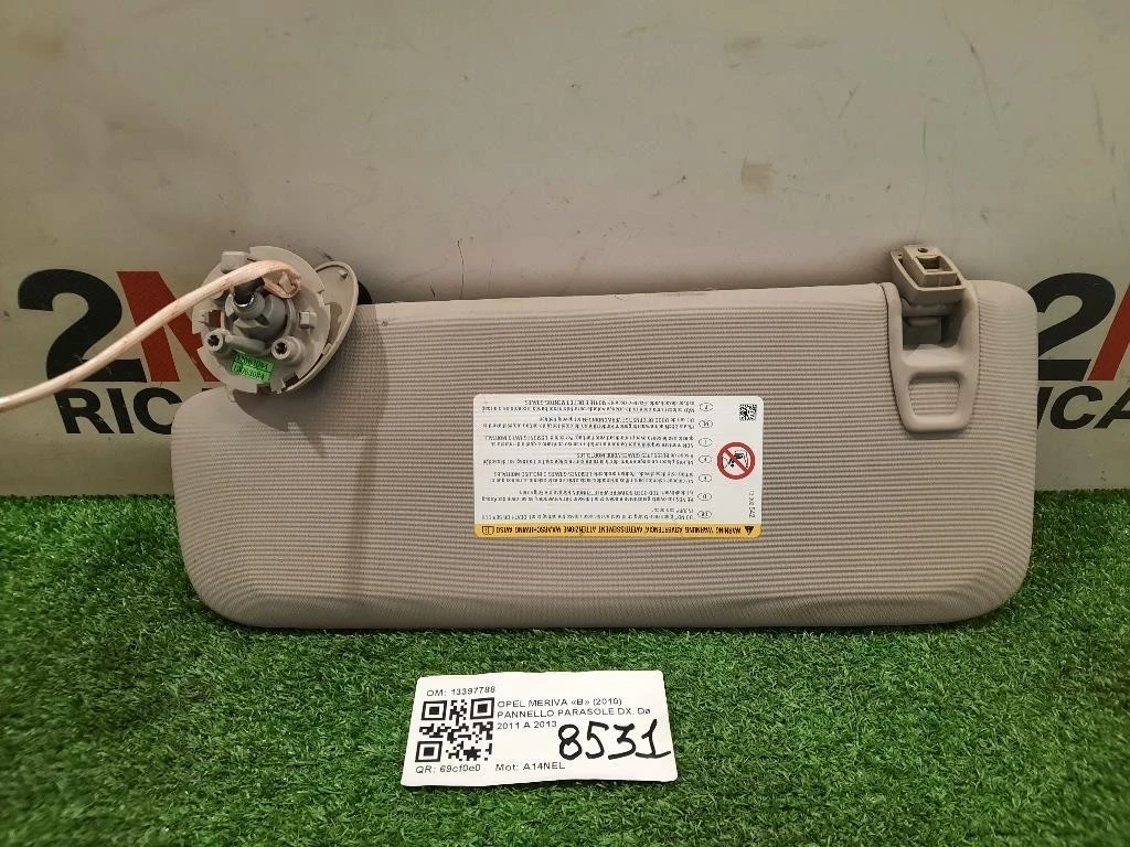 Pannello Parasole DX 13397788 Opel Meriva B 2010