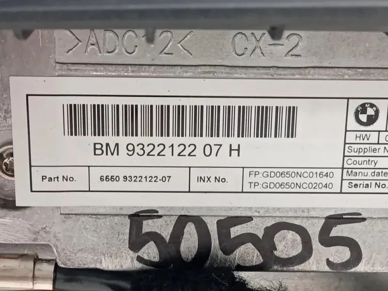 Display Multimediale 932212207 Bmw Serie 1 F20 Berlina 2012