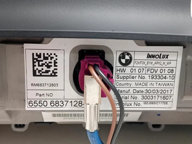 Display Multimediale 65506837128-03 Bmw Serie 1 F20 Berlina 2015