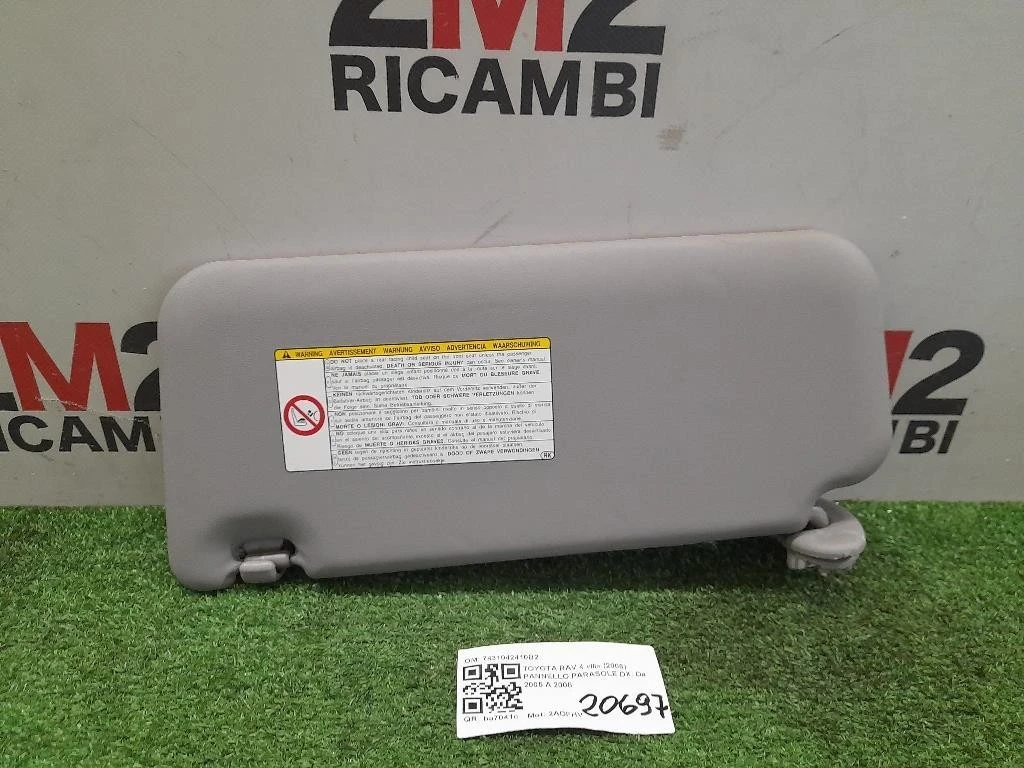 Pannello Parasole DX 7431042410B2 Toyota RAV 4 III 2006