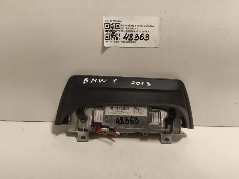 Display Multimediale 927039204 Bmw Serie 1 F20 Berlina 2015