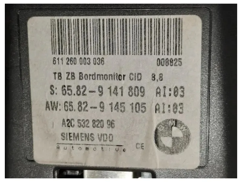 Display Multimediale A2C53258833 Bmw Serie 5 E60 Berlina 2004