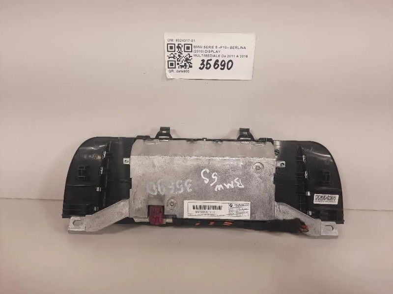 Display Multimediale 9324317-01 Bmw Serie 5 F10 Berlina 2010