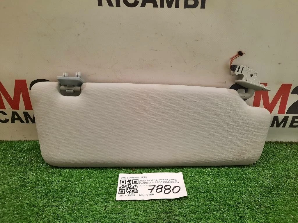 Pannello Parasole SX 8U0857551JFT9 Audi A4 8K5 Avant 2012