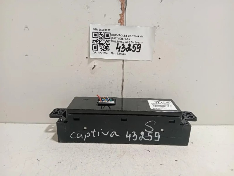 Display Multimediale 95981822 Chevrolet Captiva I 2007