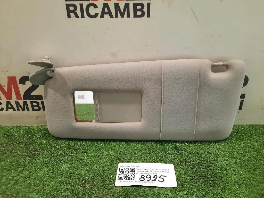 Pannello Parasole SX 51162252919 Bmw Serie 5 E39 Berlina 1996
