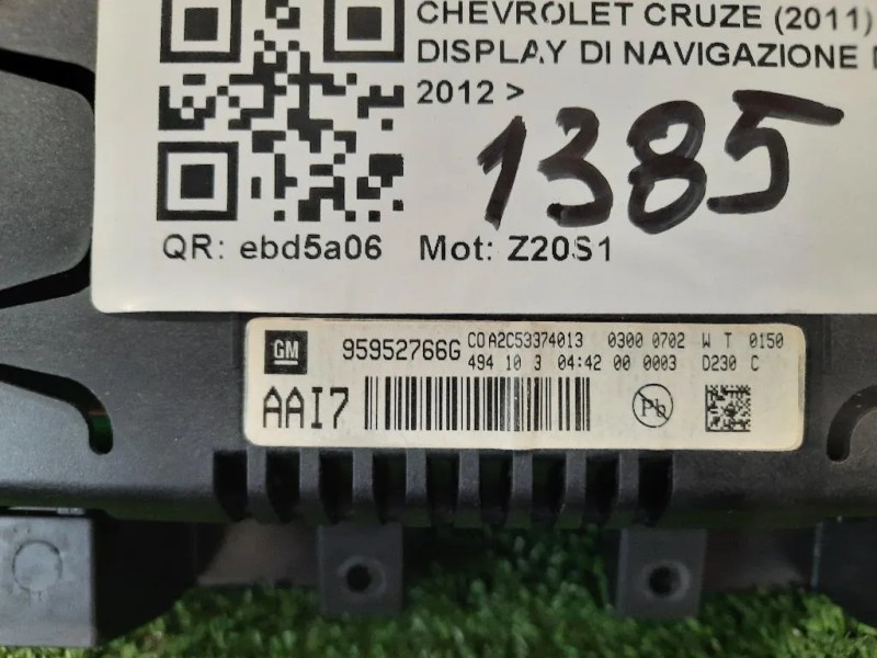Display Multimediale 95952766G NAVI Chevrolet Cruze 2011