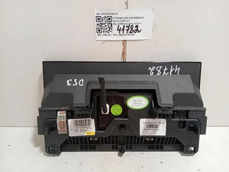 Display Multimediale 9822203180-00 Citroen DS3 Crossback 2018