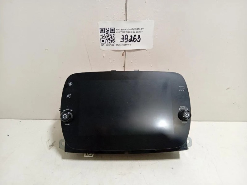 Display Multimediale  Fiat 500 C 2015