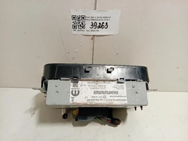 Display Multimediale Fiat 500 C 2015