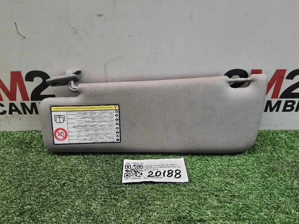 Pannello Parasole SX 735657143 Lancia Ypsilon III 2011