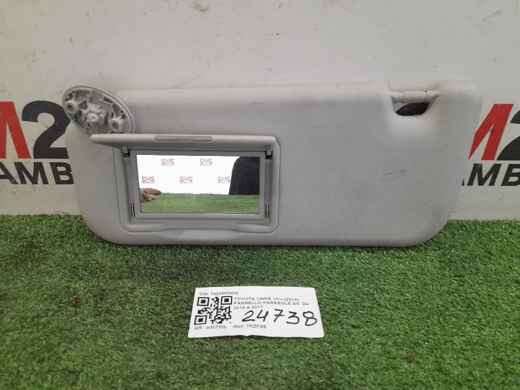 Pannello Parasole SX 743200D600 Toyota Yaris IV 2014