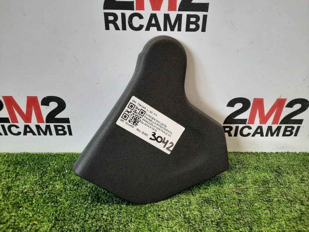 Pannello Rivestimento Bracciolo Centrale DX 7591AR DX Citroen DS3 2010