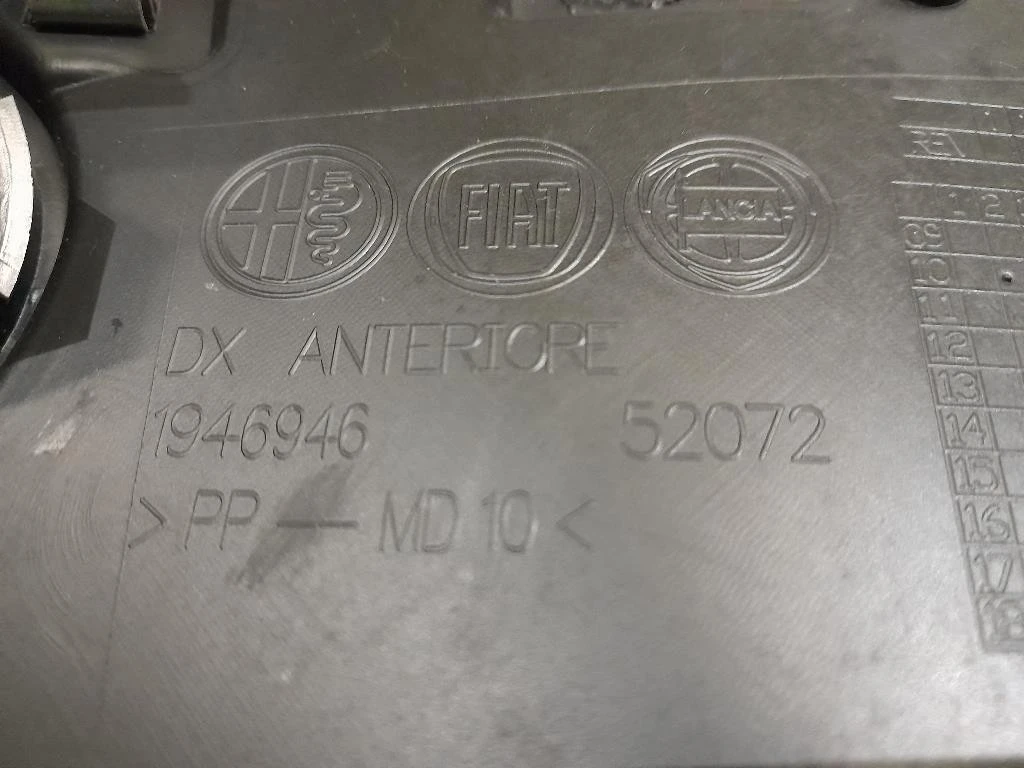 Pannello Rivestimento Porta ANT DX 1946918 Alfa Romeo Giulietta 2010