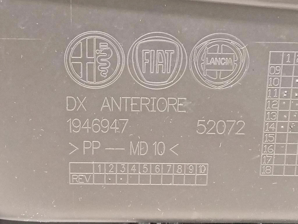 Pannello Rivestimento Porta ANT DX 156092165 Alfa Romeo Giulietta 2010