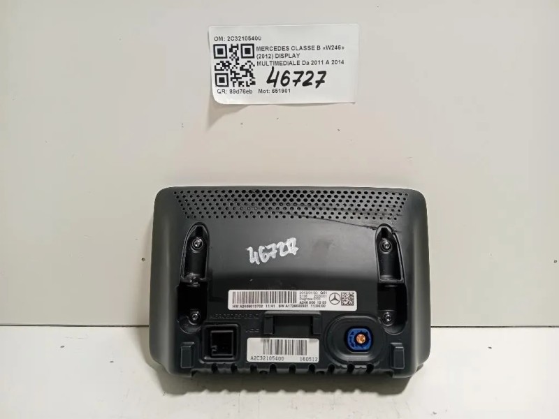 Display Multimediale 2C32105400 Mercedes Classe B W246 2012