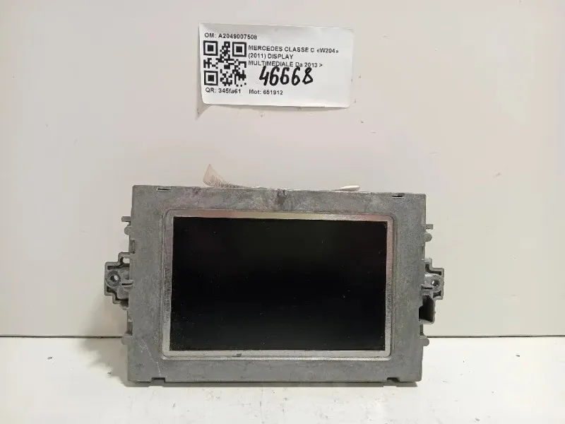 Display Multimediale A2049007508 Mercedes Classe C W204 2011