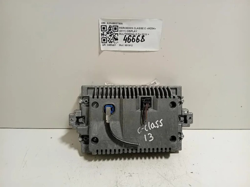 Display Multimediale A2049007508 Mercedes Classe C W204 2011