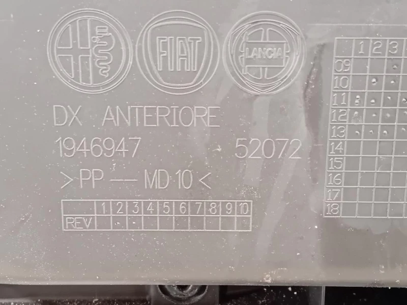 Pannello Rivestimento Porta ANT DX Alfa Romeo Giulietta 2013