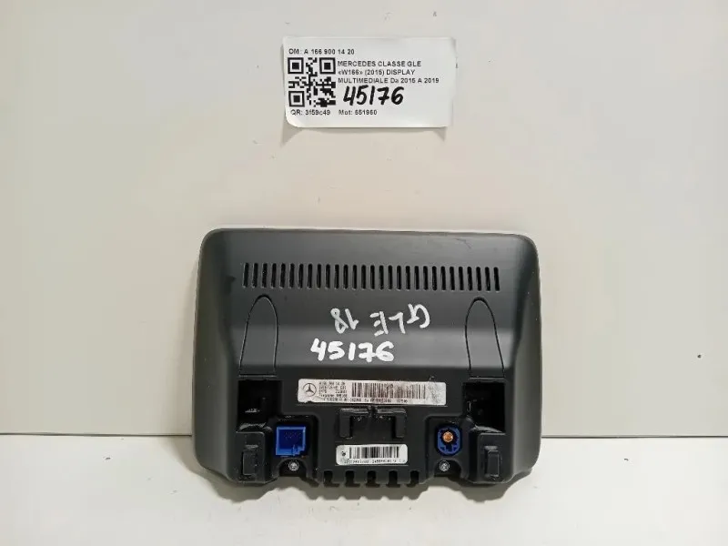 Display Multimediale A 166 900 14 20 Mercedes Classe GLE W166 2015