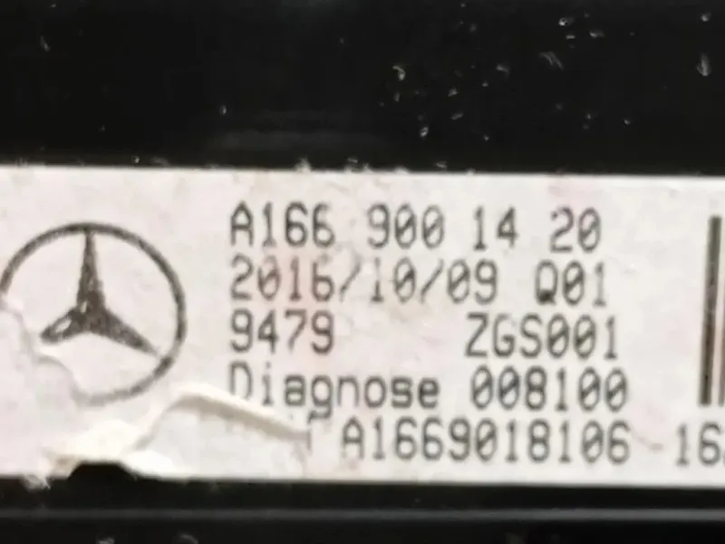 Display Multimediale A 166 900 14 20 Mercedes Classe GLE W166 2015
