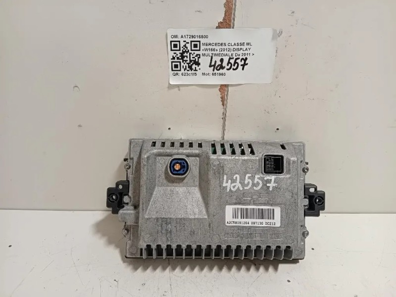 Display Multimediale A1729016500 Mercedes Classe ML W166 2012