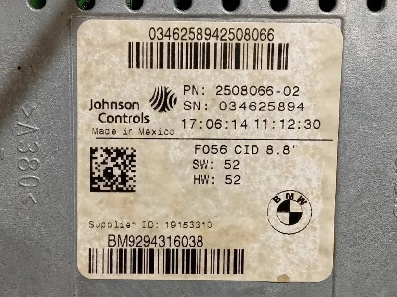 Display Multimediale 2508066-02 Mini MINI Cooper F55 2014