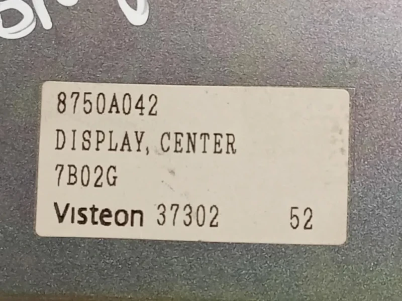 Display Multimediale 8750A042 Mitsubishi Pajero IV 2007