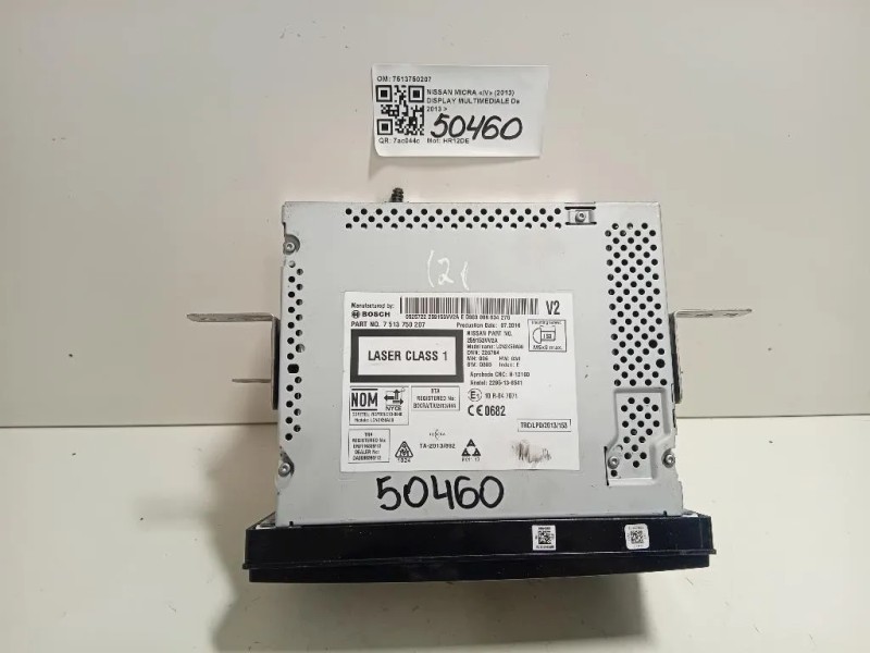 Display Multimediale 7513750207 Nissan Micra IV 2013