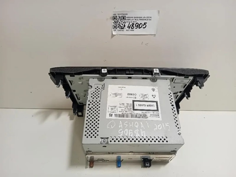Display Multimediale 7513750220 Nissan Qashqai II 2014