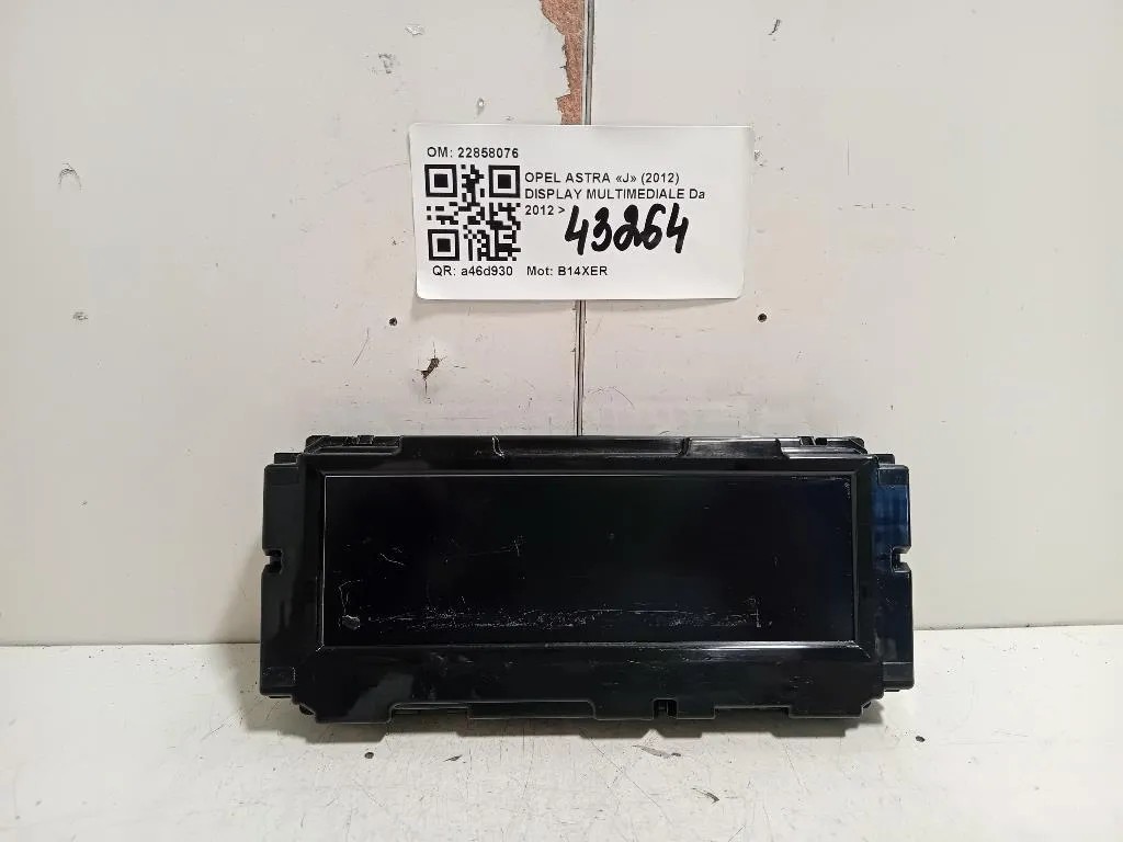 Display Multimediale 22858076 Opel Astra J 2012