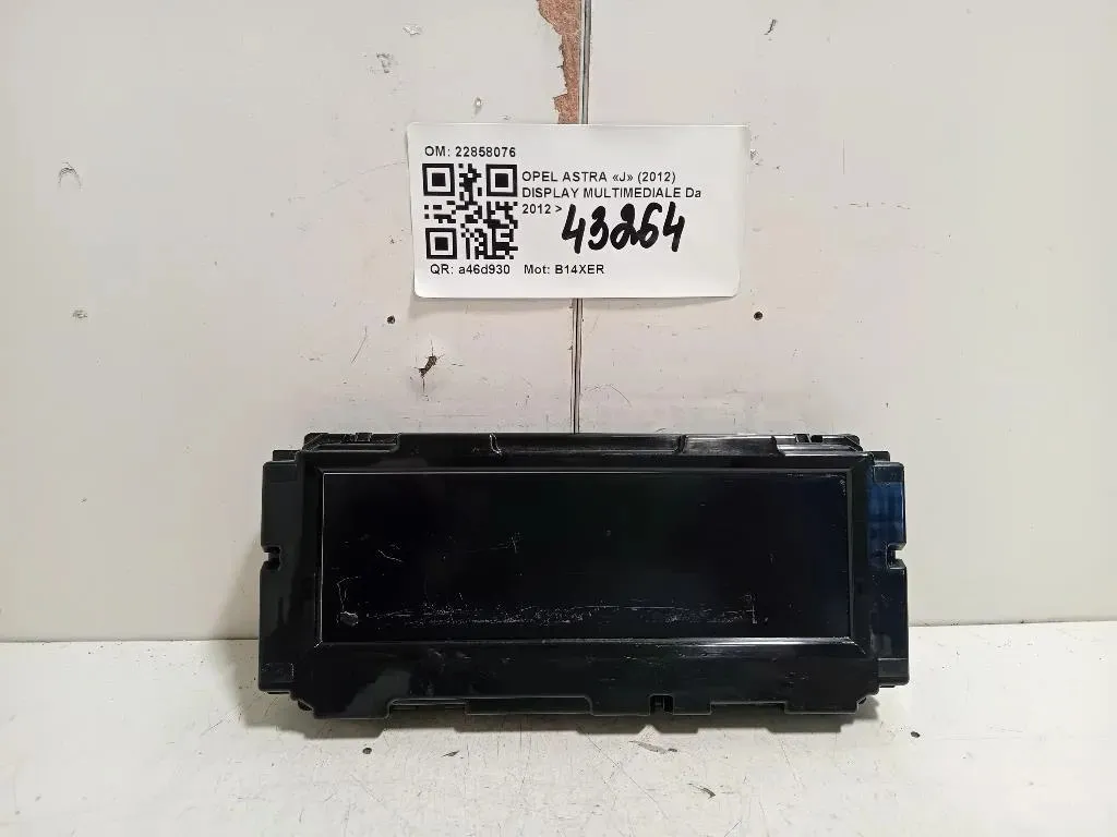 Display Multimediale 22858076 Opel Astra J 2012