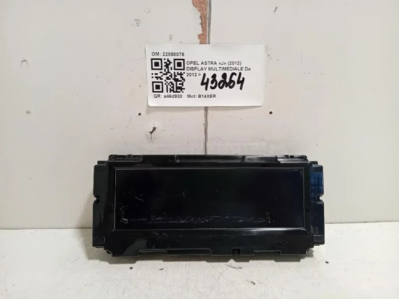 Display Multimediale 22858076 Opel Astra J 2012
