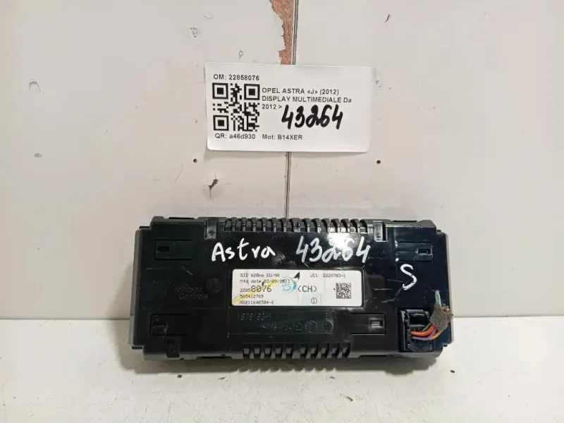 Display Multimediale 22858076 Opel Astra J 2012