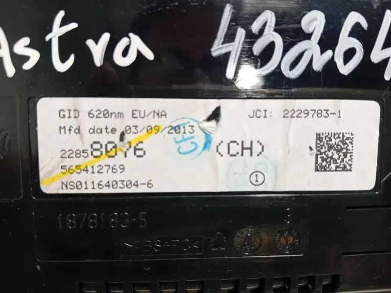 Display Multimediale 22858076 Opel Astra J 2012