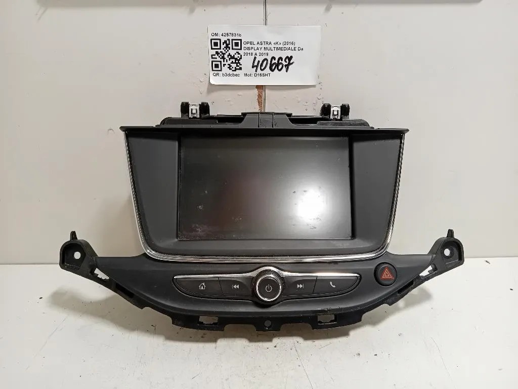 Display Multimediale 42578318 Opel Astra K 2016